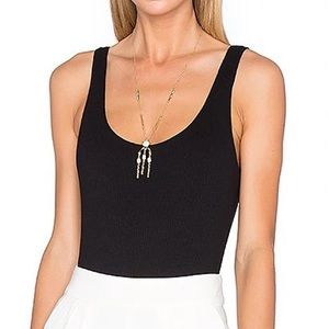 NWT HOUSE OF HARLOW 1960 | Black Sleeveless Bodysuit | Sz XL